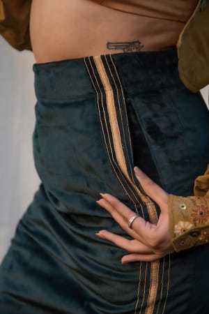 Column Long Skirt